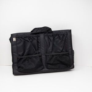 Beis The Tote Insert Water Resistant Travel Luggage Bag Pocket Organizer Black